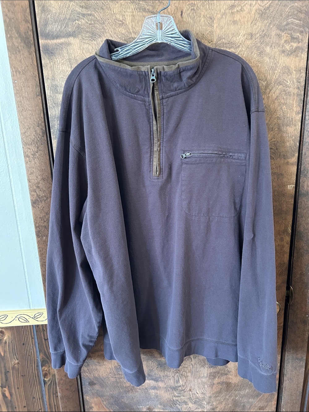 Cabela’s Men's Quarter-Zip Pullover Sweater - Dark Brown